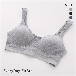 Every Day Fit Bra エブリデイフィットブラ ノンワイヤー ブラジャー レディース 綿混 やわらかカップ 単品