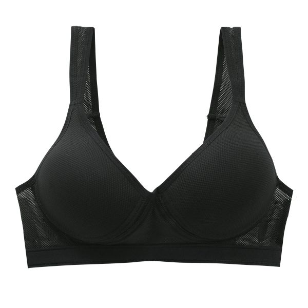 Sporty Fit Bra スポーティフィットブラ スポーツブラ モールドカップ 制菌加工 アンダーメッシュ 単品