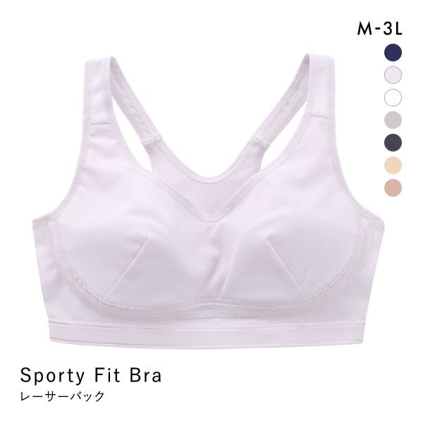 Sporty Fit Bra スポーティフィットブラ スポーツブラ レーサーバック アンダーメッシュ 単品