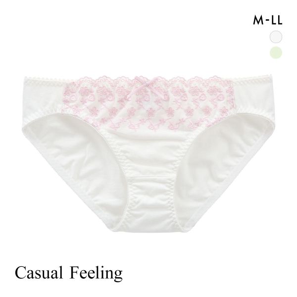 カジュアルフィーリング コットンレース ペアショーツ レディース ノーマルショーツ スタンダード Casual Feeling