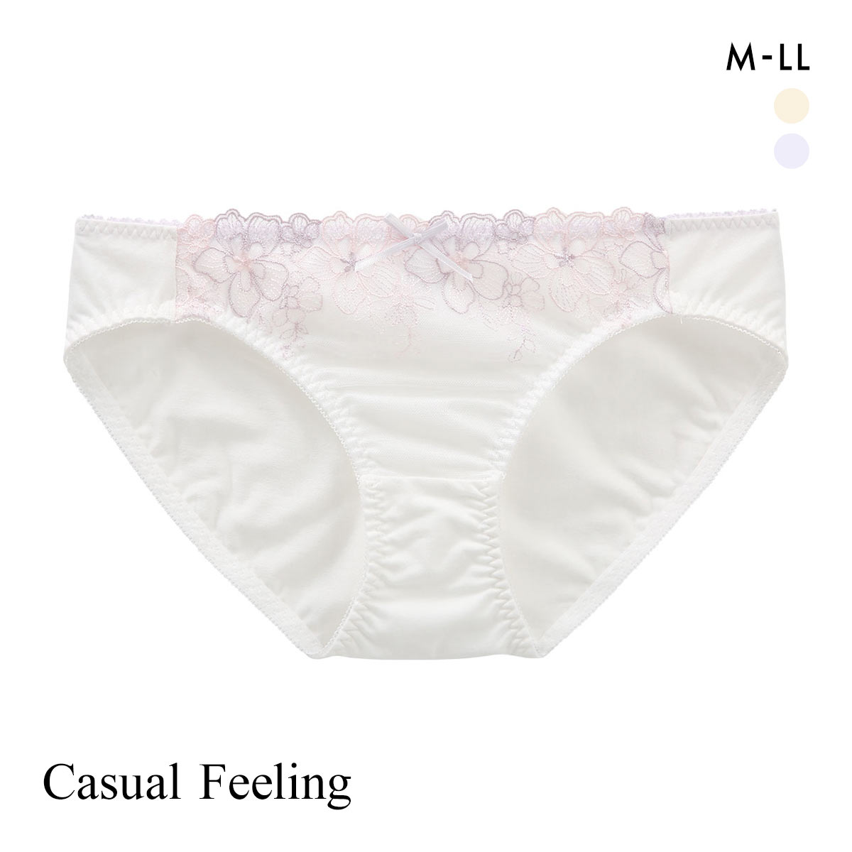 カジュアルフィーリング フラワーチュール ペアショーツ レディース ノーマルショーツ スタンダード Casual Feeling(LV-ラベンダー-M)