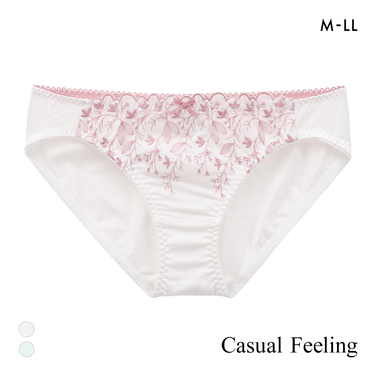 カジュアルフィーリング コットンレース ペアショーツ レディース ノーマルショーツ スタンダード Casual Feeling OW MI(OW-オフホワイト-M)