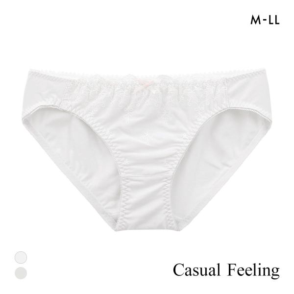 カジュアルフィーリング コットンレース ペアショーツ レディース ノーマルショーツ スタンダード Casual Feeling OW GY