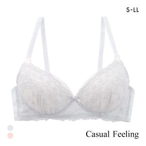 カジュアルフィーリング ラッセルレース ノンワイヤー ブラジャー レディース リラクシング Casual Feeling