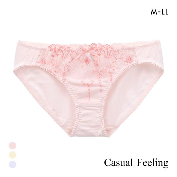 カジュアルフィーリング シフォン刺繍レース ペアショーツ レディース ノーマルショーツ スタンダード Casual Feeling