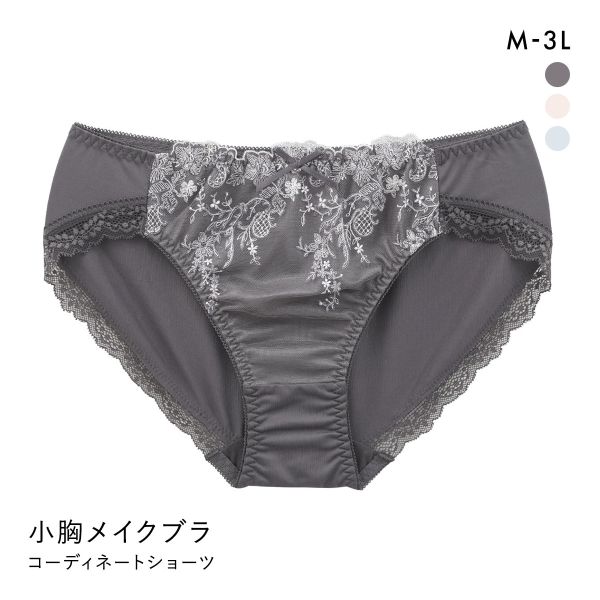 【メール便(7)】 バストすっきり 小胸メイクブラ ペアショーツ レディース スタンダード ノーマル M L LL 3L 大きいサイズ 【メール便(7)】 バストすっきり 小胸メイクブラ ペアショーツ レディース スタンダード ノーマル M L LL 3L 大きいサイズ