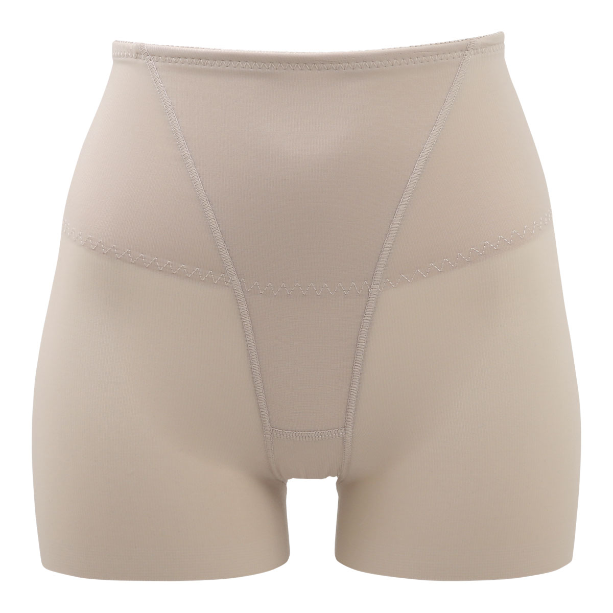 すっきりシルエット ヘム スタンダードガードル レディース ベーシック スタイルアップ 単品(BE-ベージュ-M)