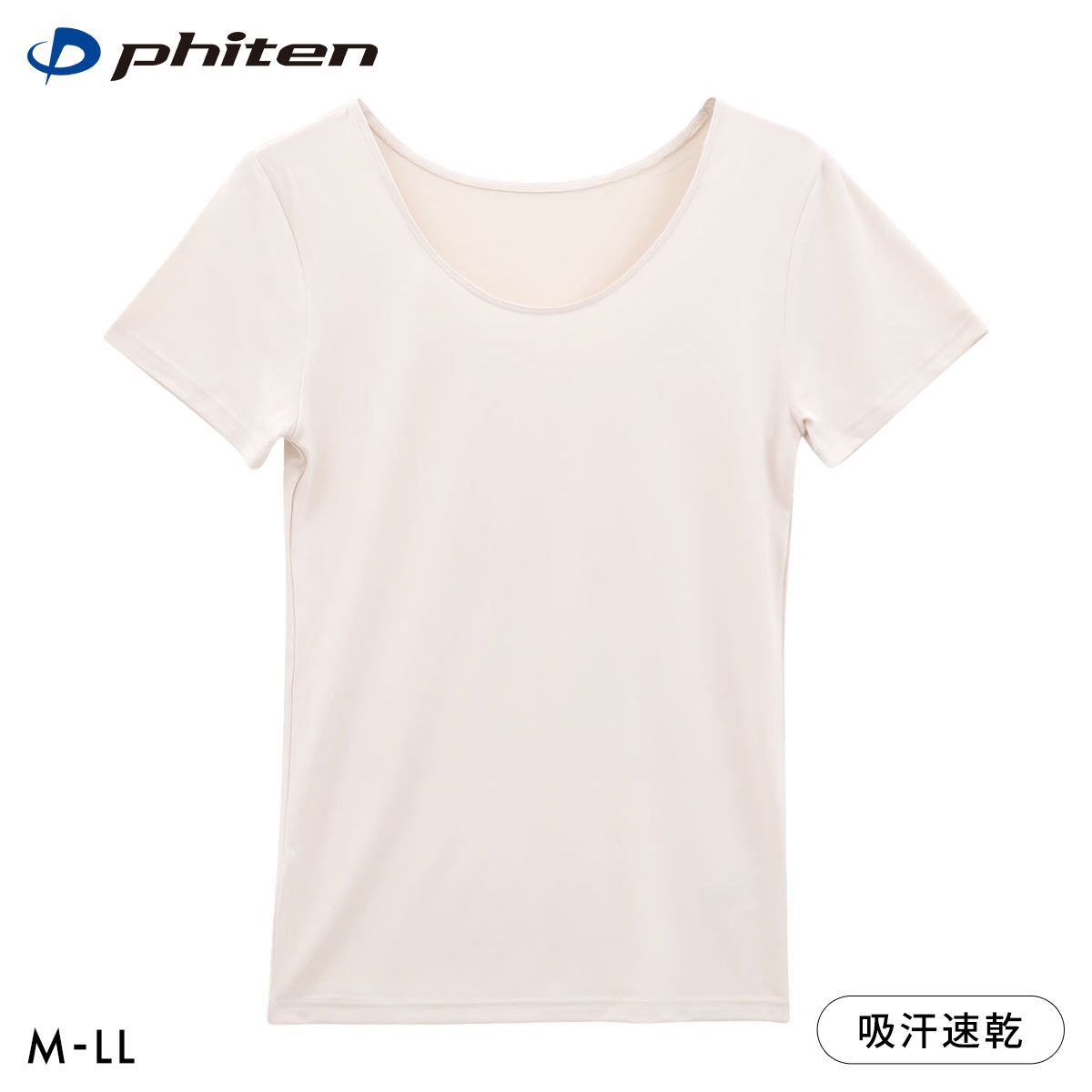 ファイテン phiten アクアチタン採用 半袖Tシャツ レディース インナー(ECR-エクリュ-M)
