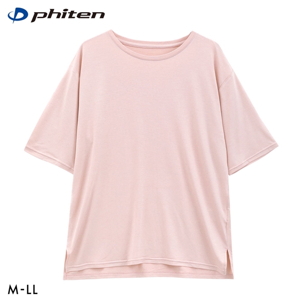 ファイテン phiten アクアチタン採用 ルームTシャツ レディース 半袖 ルームウェア リラックス