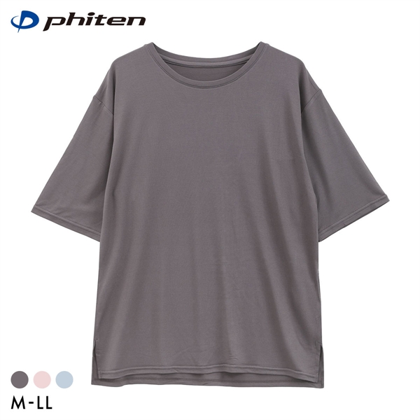 ファイテン phiten アクアチタン採用 ルームTシャツ レディース 半袖 ルームウェア リラックス