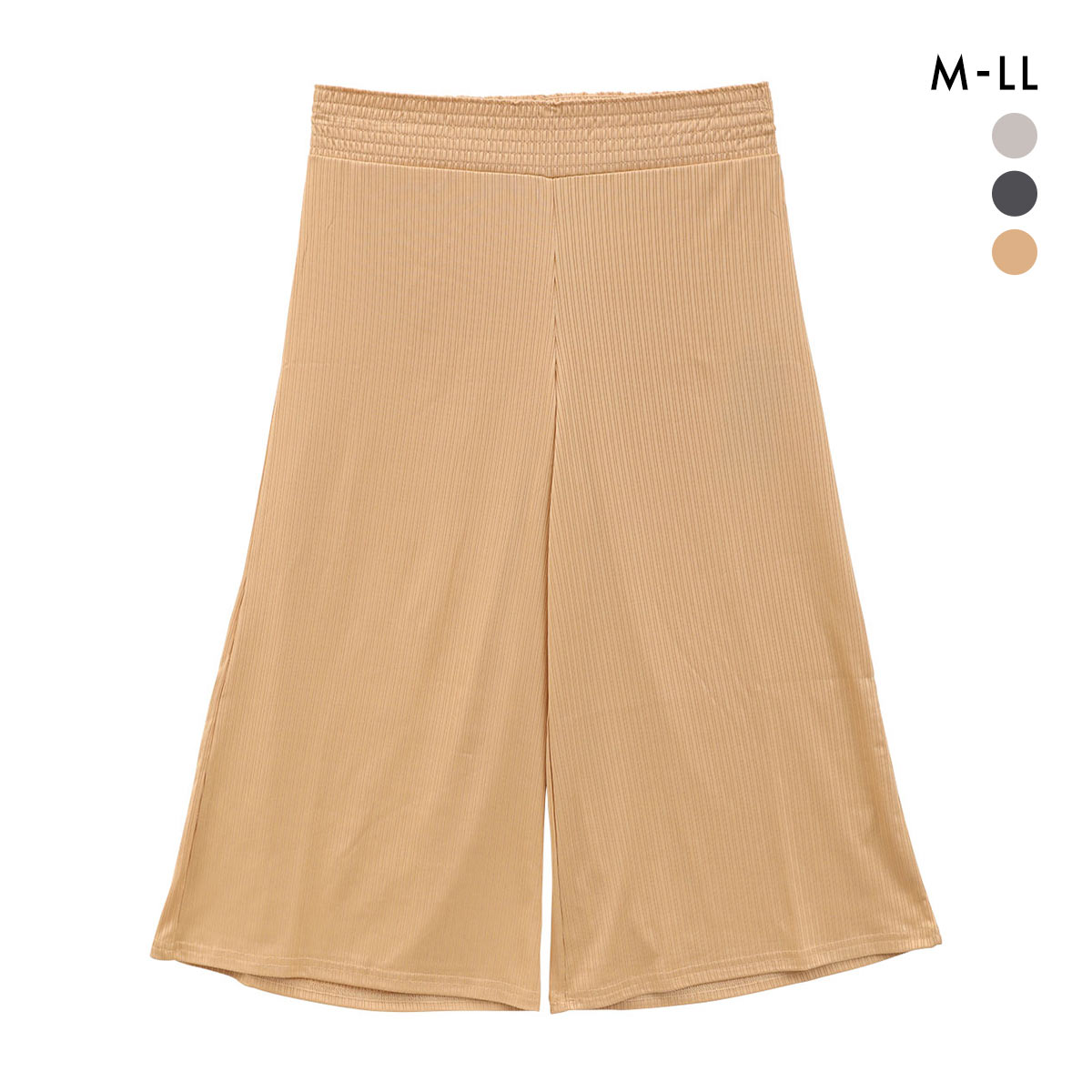 Roomiu リラクシング リブ 7分丈 フレアパンツ レディース ルームウェア(OR-オレンジ-M)