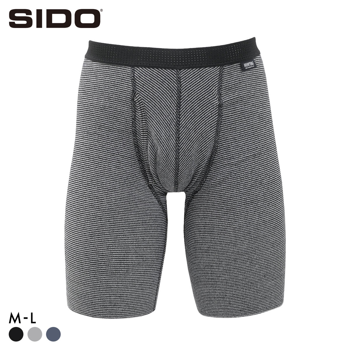 シドー SIDO 包帯パンツ 前開き エキストラロング ボクサーパンツ メンズ HOHTAI PANTS(BK-ブラック-M)