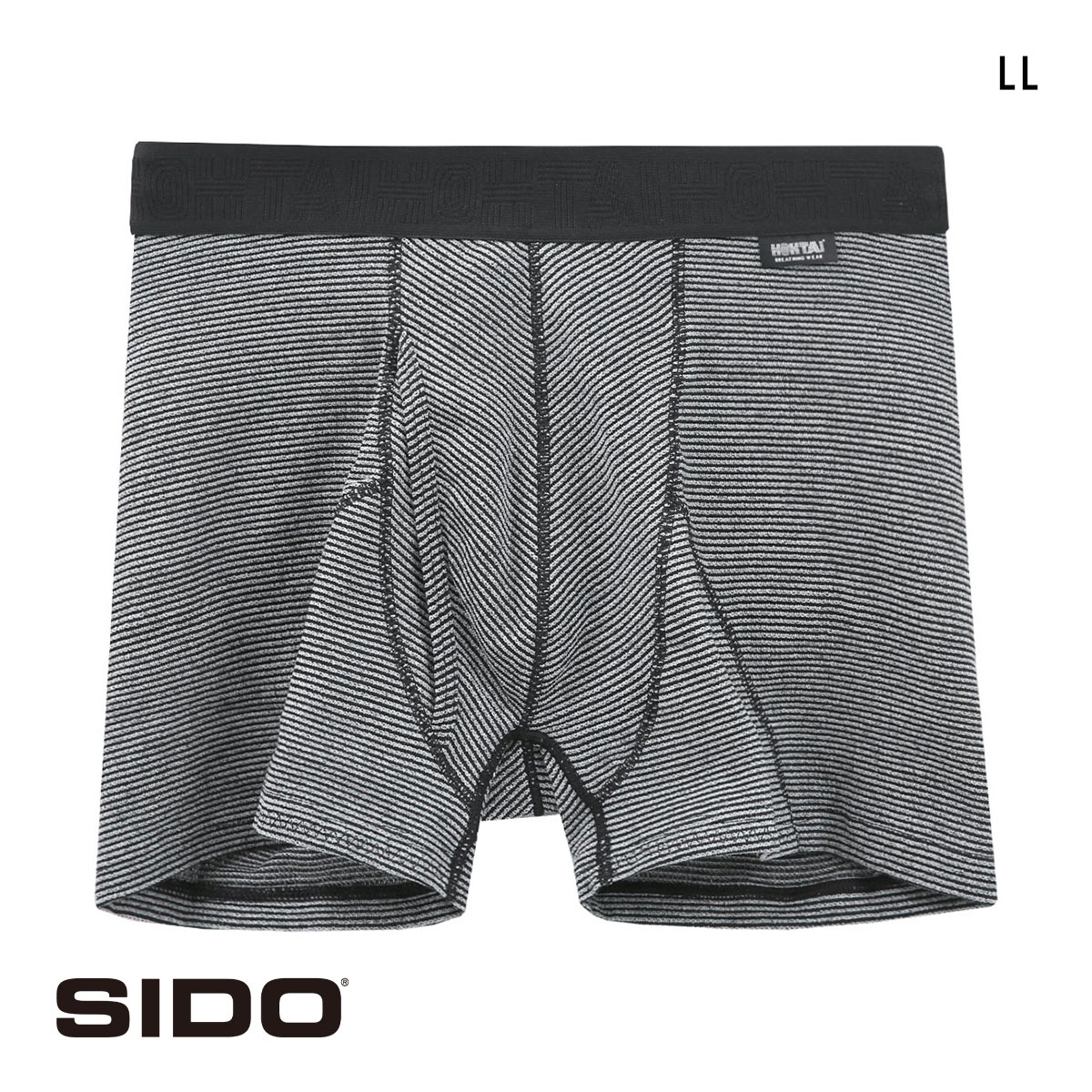 シドー HOHTAI PANTS 包帯パンツ CHOROTTO 軽失禁パンツ LLサイズ 前あき ボクサーパンツ メンズ SIDO(BK-ブラック-LL)