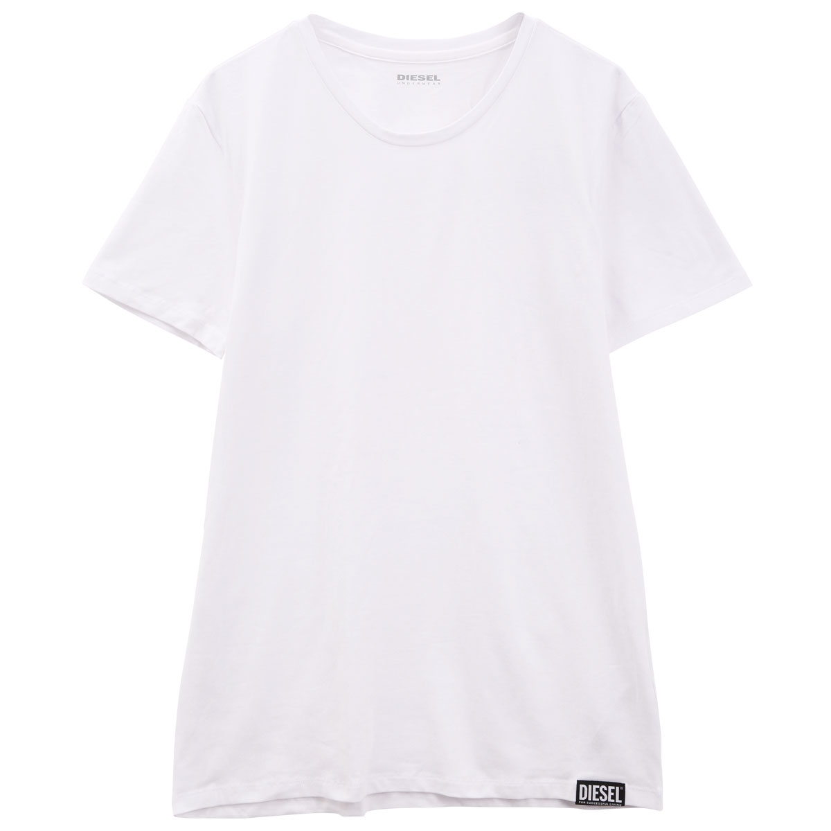 ディーゼル DIESEL MENS UMTEE-RANDAL クルーネック 半袖 Tシャツ 綿混(WH-ホワイト-M)