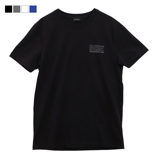 ディーゼル DIESEL MENS UMLT-JAKE 半袖 Tシャツ クルーネック コットンストレッチ ロゴ