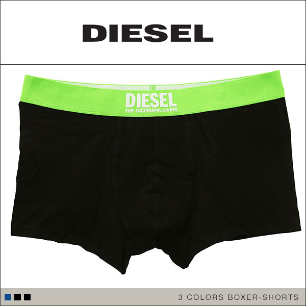国内発☆関税込【DIESEL】3パック ボクサーパンツ Umbx-Damien UMBX-DAMIENTHREEPACK ボクサーパンツ3枚セット｜ブラック