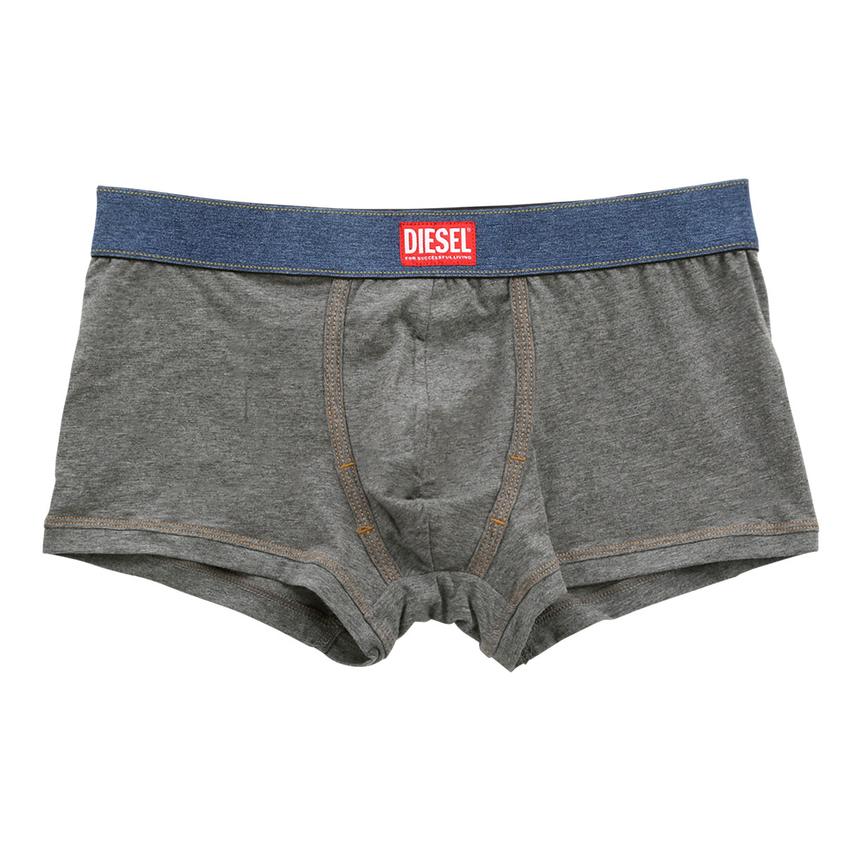 ディーゼル DIESEL MENS UMBX-DAMIEN ボクサーパンツ メンズ 前とじ コットンストレッチ(GY-グレー-M)
