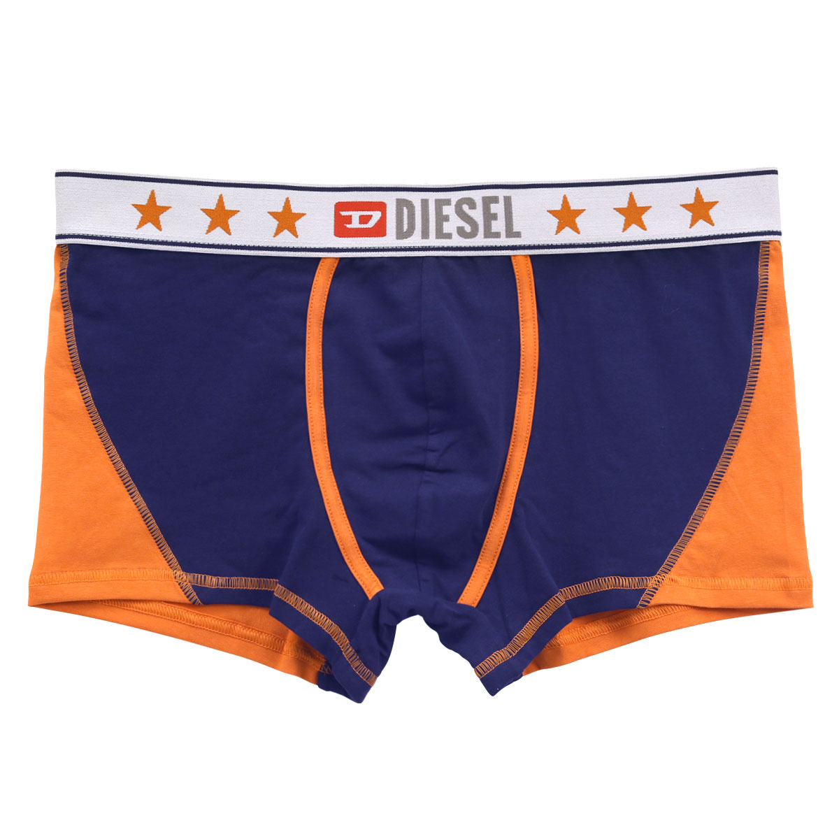 ディーゼル DIESEL MENS UMBX-DAMIEN ボクサーパンツ メンズ 前とじ コットンストレッチ(NV-ネイビー-M)