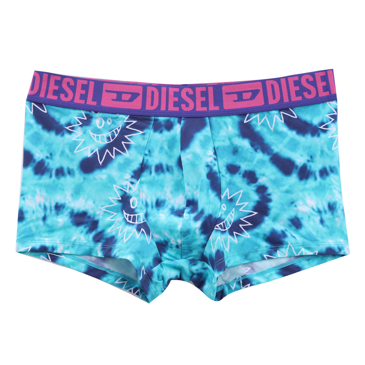 ディーゼル DIESEL MENS ボクサーパンツ タイダイプリント メンズ 前とじ(SX-サックス-M)