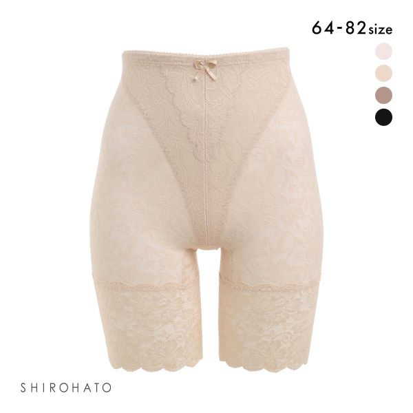 補正下着 ガードル レーシー ロングガードル 花柄