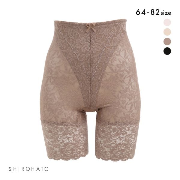 補正下着 ガードル レーシー ロングガードル 花柄