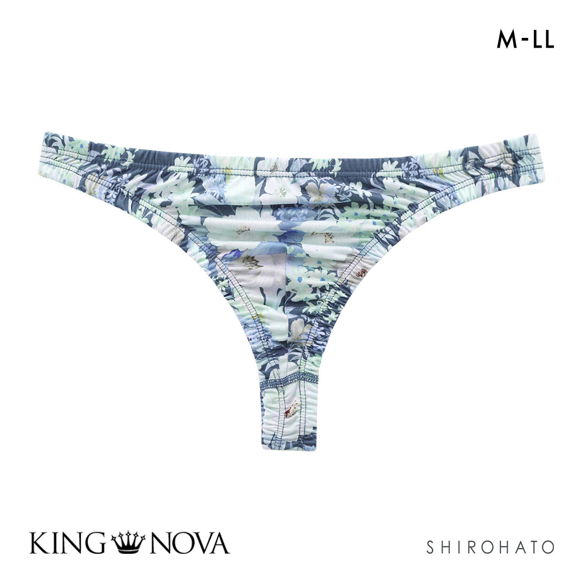 キングノバ Tバック パンツ メンズ 前とじ 花柄 M L LL KING NOVA(FLO-花-M)