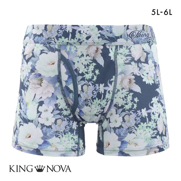 【メール便(15)】 キングノバ ボクサーパンツ メンズ 前あき 花柄 5L 6L 大きいサイズ KING NOVA 【メール便(15)】 キングノバ ボクサーパンツ メンズ 前あき 花柄 5L 6L 大きいサイズ KING NOVA