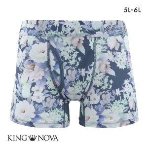 キングノバ ボクサーパンツ メンズ 前あき 花柄 5L 6L 大きいサイズ KING NOVA