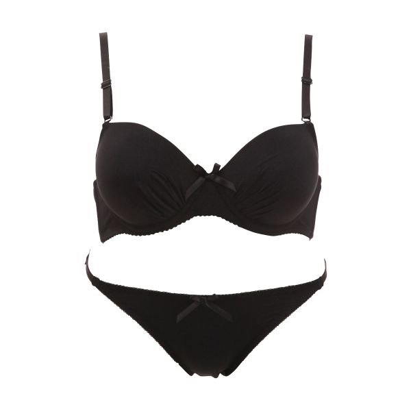 シンプルモールド 谷間マックスブラ ブラジャー ショーツ セット 盛りブラ 谷間ブラ