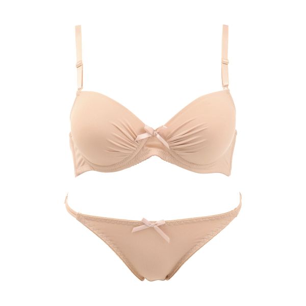 シンプルモールド 谷間マックスブラ ブラジャー ショーツ セット 盛りブラ 谷間ブラ