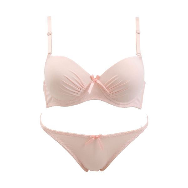 シンプルモールド 谷間マックスブラ ブラジャー ショーツ セット 盛りブラ 谷間ブラ