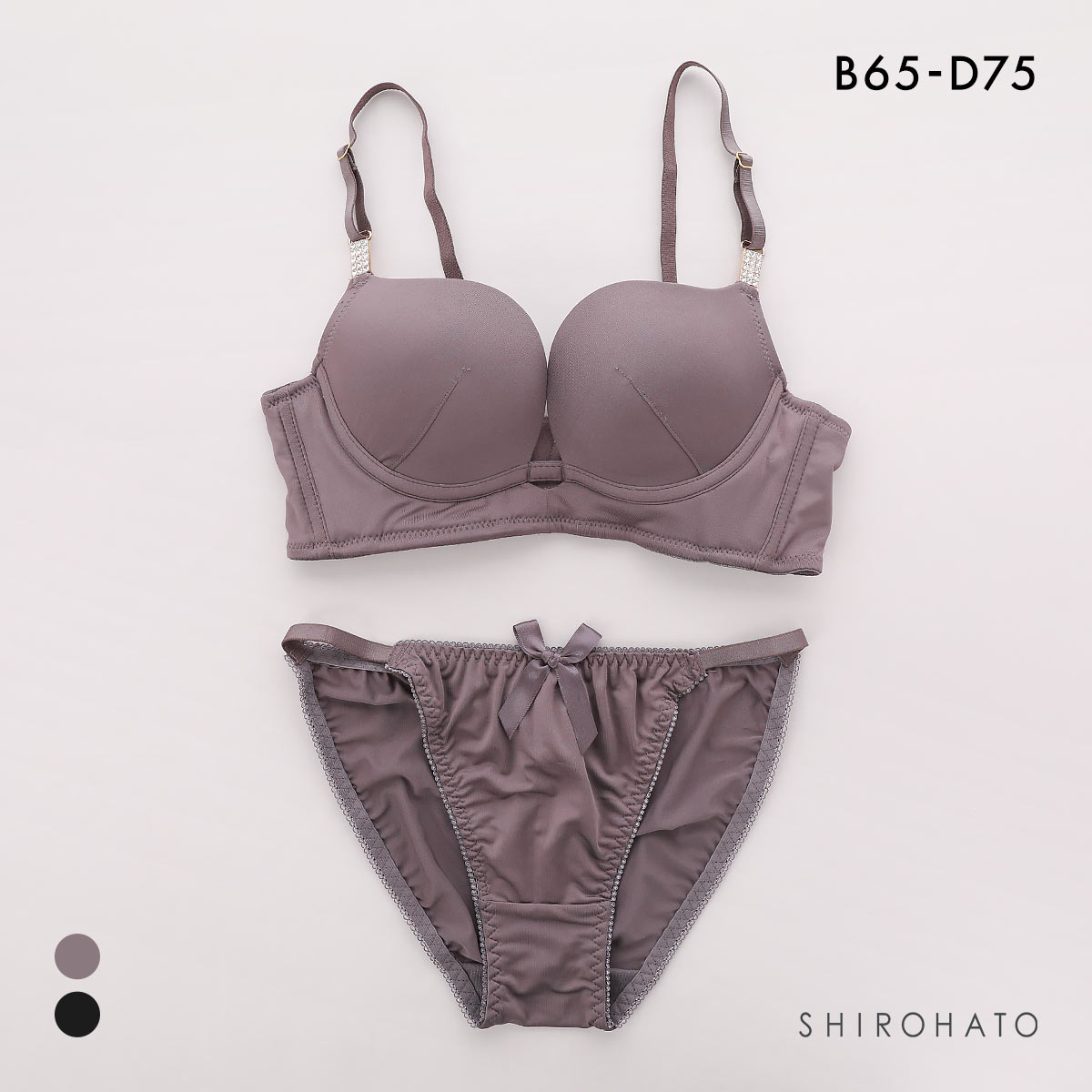 スパイシー シンプリーゴージャス 脇高ブラセット BCD65-85 脇肉 谷間 盛り 脇寄せ バストアップ Tシャツブラ ひびきにくい SPICY(BR-ブラウン-B65-M)