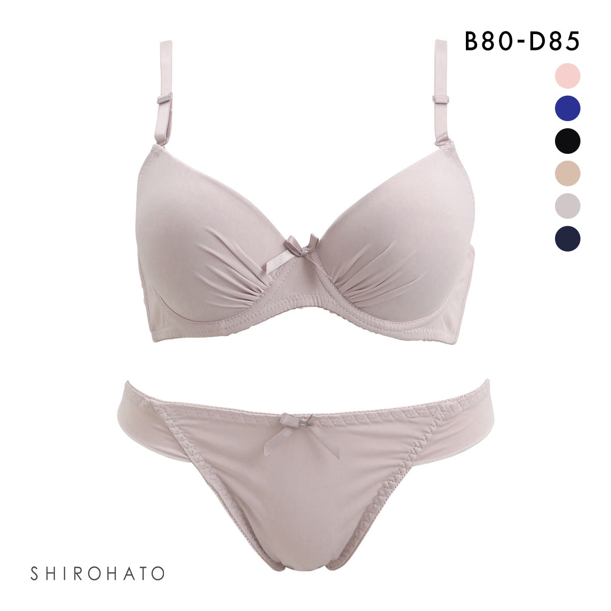 シンプルモールド 谷間マックスブラ ブラショーツセット BCD