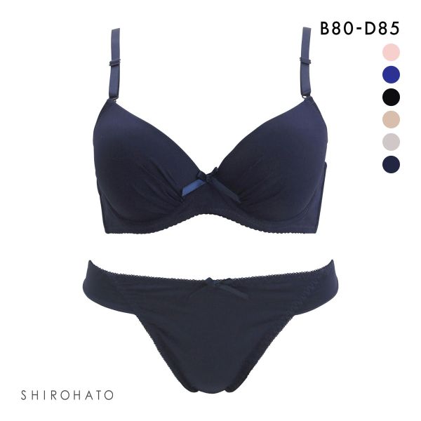 シンプルモールド 谷間マックスブラ ブラショーツセット BCDアンダー80.85 盛りブラ 谷間ブラ