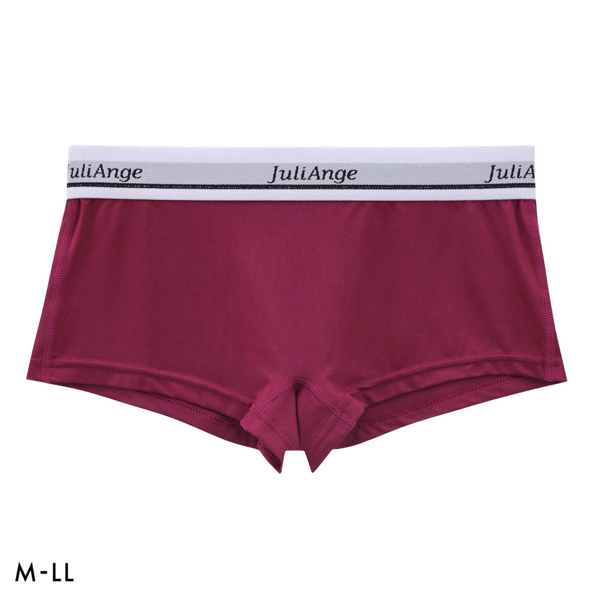 ジュリアンジュ レディース ボクサーパンツ ショーツ メンズライク 無地 定番 単品 Juliange(WI-ワイン-M)