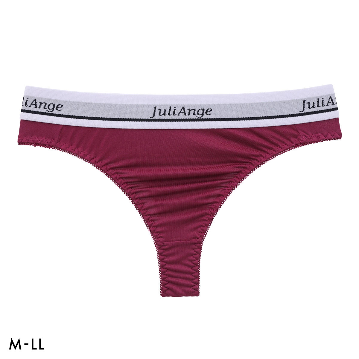 ジュリアンジュ レディース Tバック ショーツ メンズライク 無地 定番 単品 Juliange(WI-ワイン-M)
