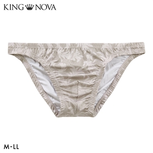 キングノバ アイビー柄 ビキニ フルバック メンズ 前とじ M L LL パンツ ブリーフ ブーメラン KING NOVA