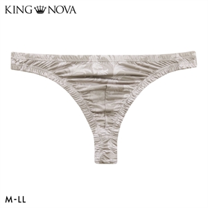 キングノバ アイビー柄 Tバック ビキニ パンツ メンズ 前とじ M L LL ストレッチ プリント 大きいサイズ KING NOVA