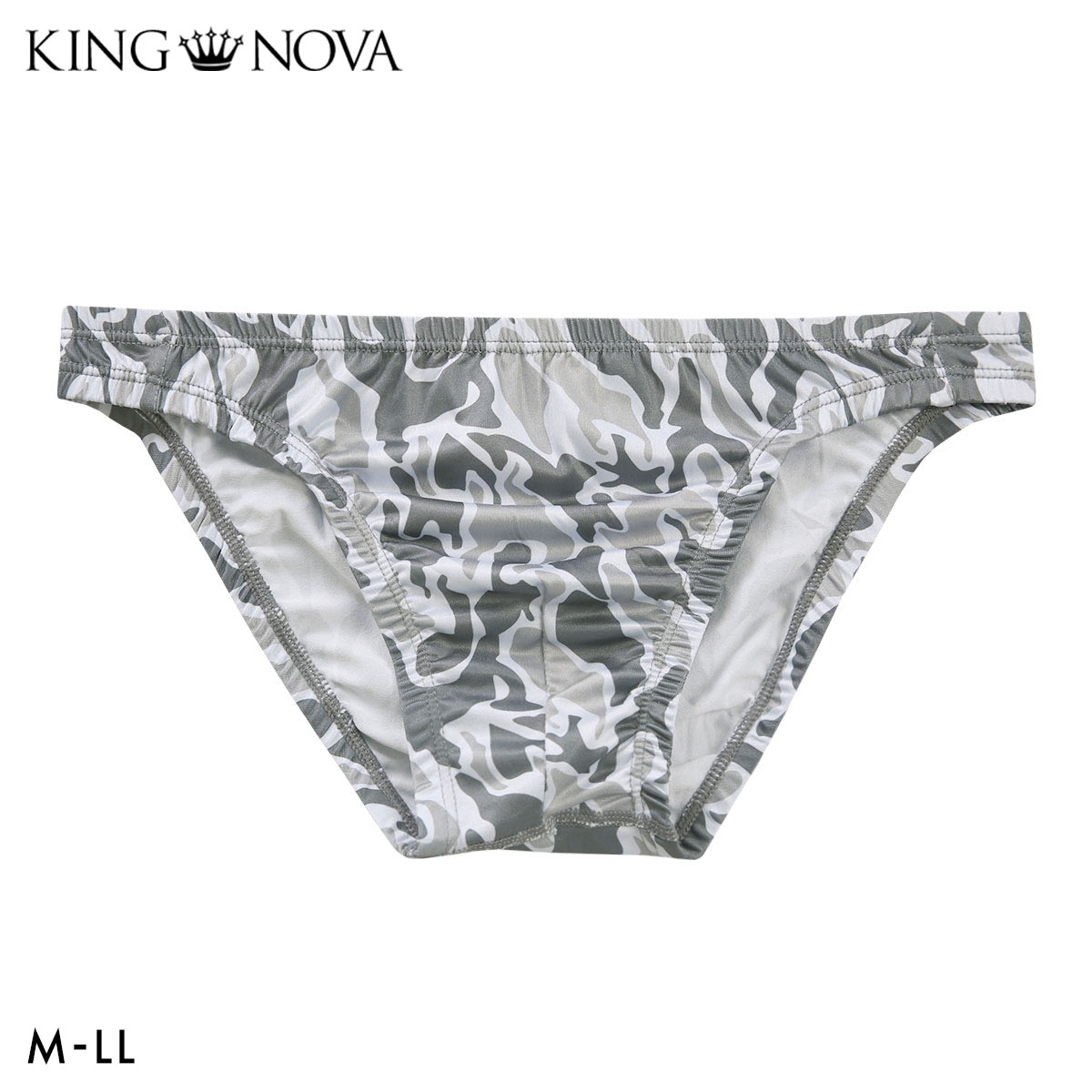 キングノバ 迷彩柄 ビキニ フルバック メンズ 前とじ M L LL パンツ ブリーフ ブーメラン KING NOVA(CF-迷彩-M)