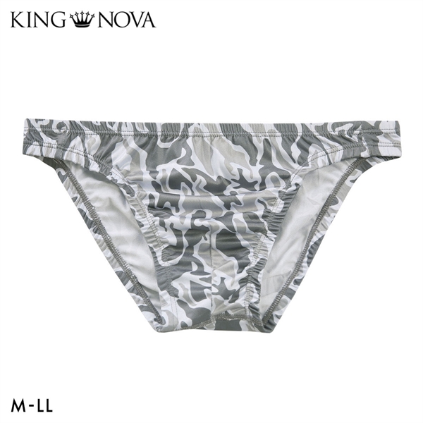 キングノバ 迷彩柄 ビキニ フルバック メンズ 前とじ M L LL パンツ ブリーフ ブーメラン KING NOVA