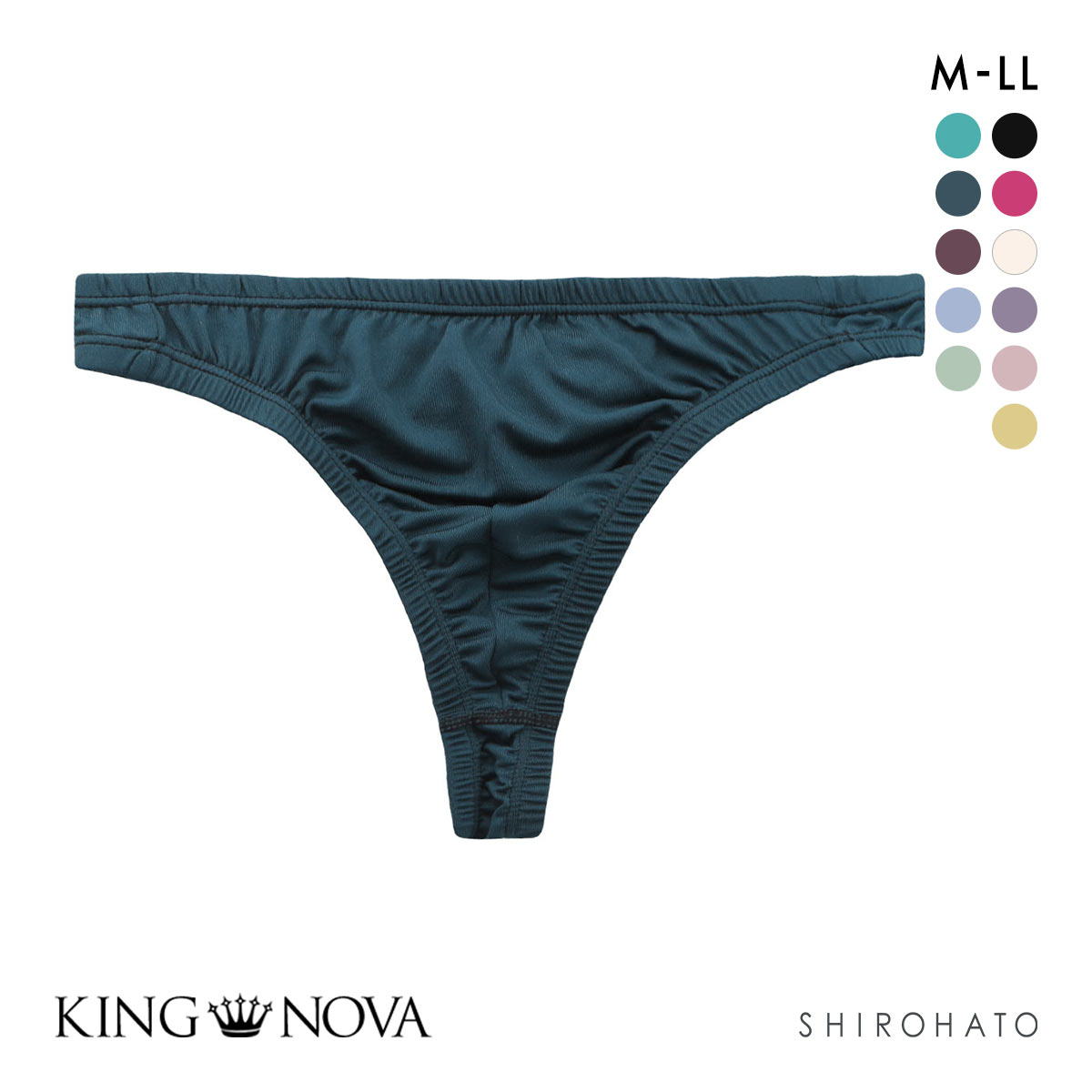 キングノバ KING NOVA Tバック パンツ メンズ 無地(DBU-濃ブルー-M)