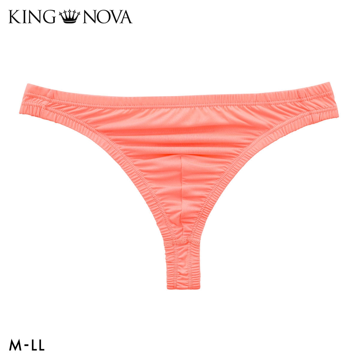 キングノバ Tバック パンツ メンズ ネオンカラー 無地 大きいサイズ KING NOVA(LOR-薄オレンジ-M)