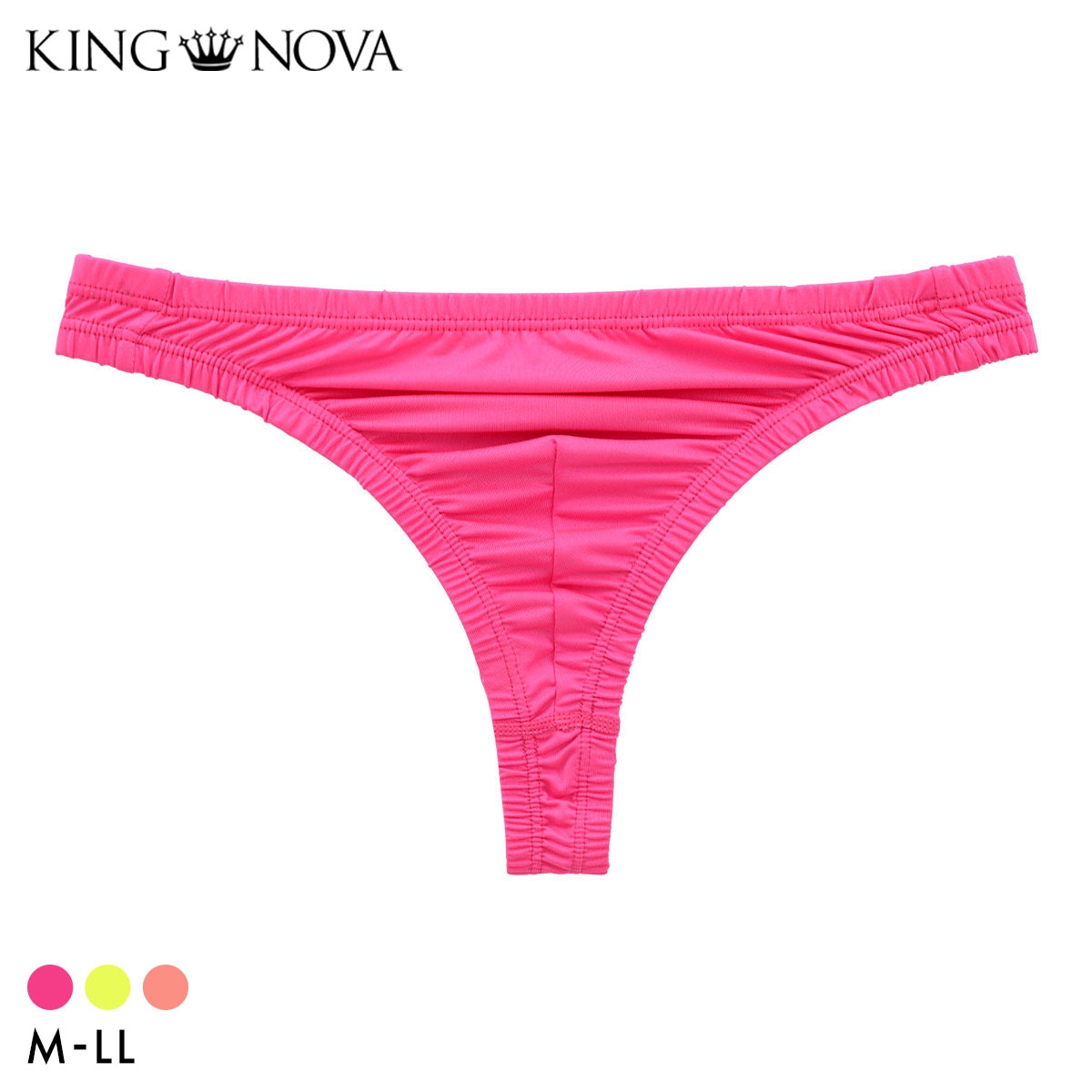 キングノバ Tバック パンツ メンズ ネオンカラー 無地 大きいサイズ KING NOVA