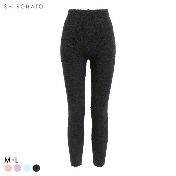 ふわふわレギンス あったかボトム ニットパンツ M L 毛パン 足首丈 ロング丈 保温 冷え対策 スパッツ ルームウェア パジャマ