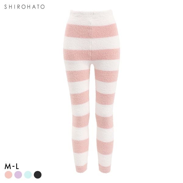 ふわふわレギンス あったかボトム ニットパンツ M L 毛パン 足首丈 ロング丈 保温 冷え対策 スパッツ ルームウェア パジャマ