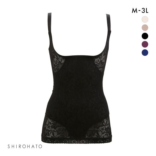 補正下着 ボディシェイパー つり型 花柄