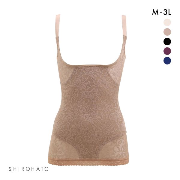 補正下着 ボディシェイパー つり型 花柄
