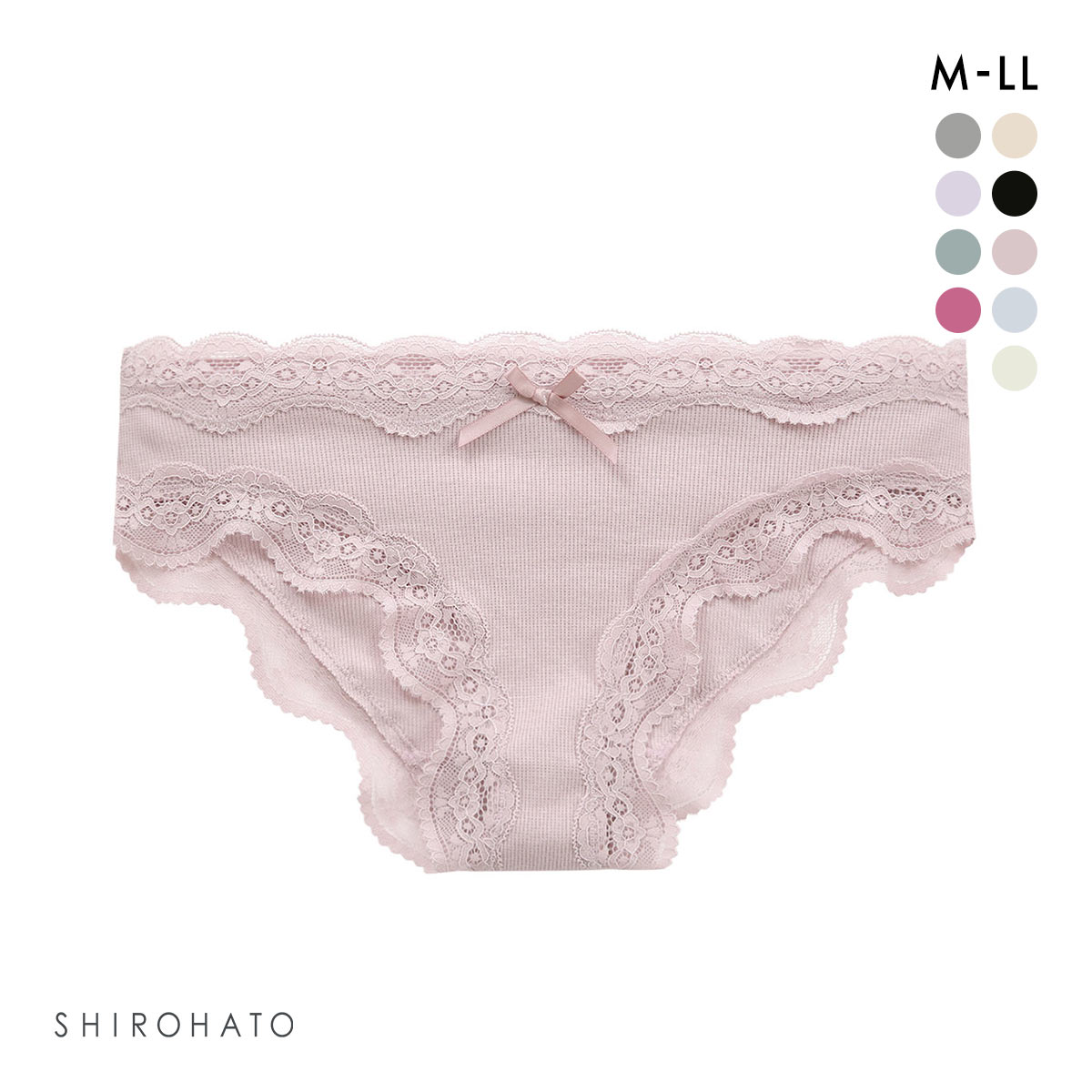 ショーツ ノーマル リブ素材 ストレッチコットン 単品(SB-ストロベリー-M)