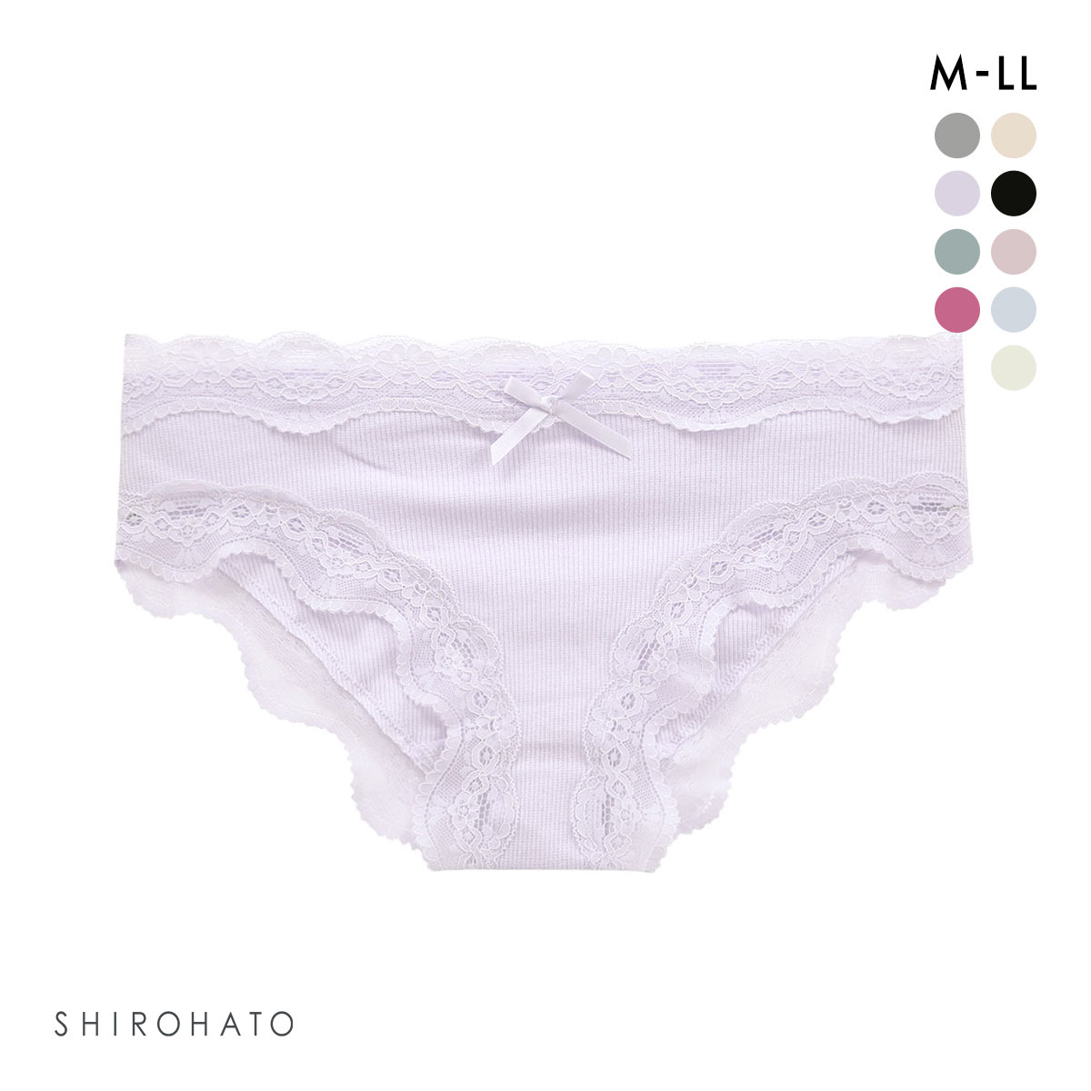 ショーツ ノーマル リブ素材 ストレッチコットン 単品(PU-パープル-M)