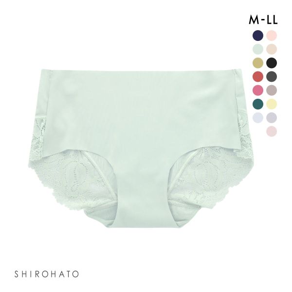 レディース シームレス ボクサー 無地 バックレース 単品